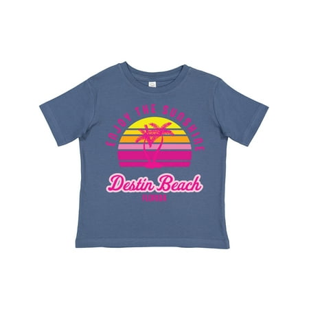 

Inktastic Summer Enjoy the Sunshine Destin Beach Florida in Pink Boys or Girls Toddler T-Shirt