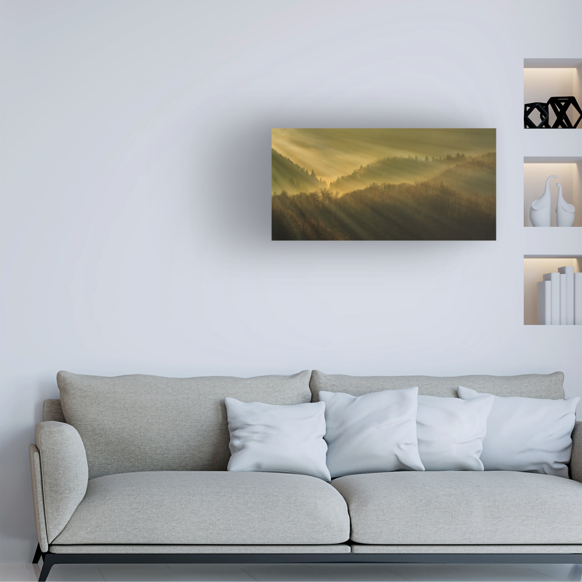 Trademark Fine Art Bor Rays Of Morning Canvas Wall Art