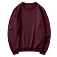 thumbnail image 6 of Women's Crew Neck Sweatshirt Long Sleeve Tops for Women Fall Clothes Outfits 2026 Fashion,Comfy Loose Fit Shirts,Casual Basic Pullover Wine 2XL, 6 of 7