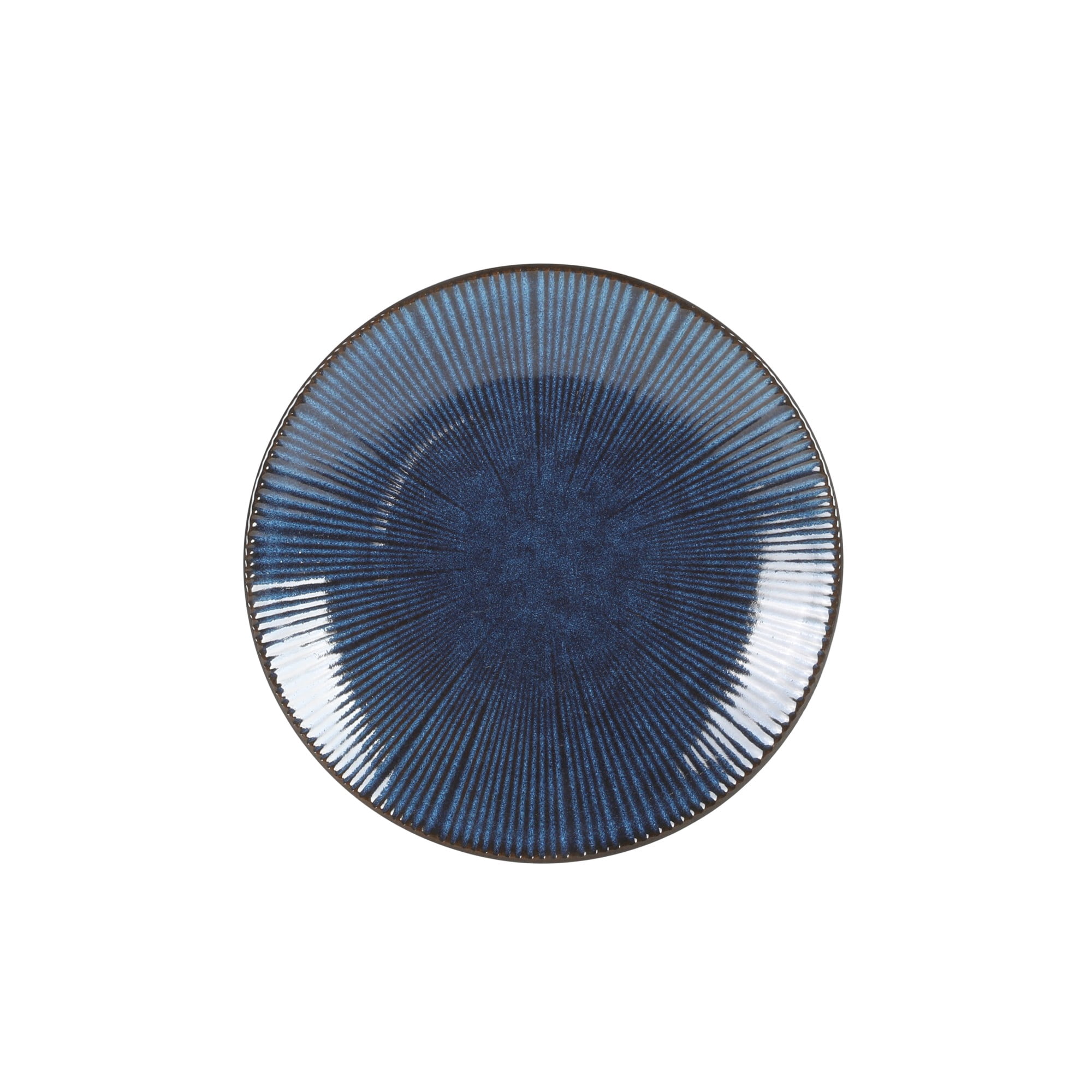 Gibson Elite Midnight Lune 12-Piece Cobalt Blue Stoneware Dinnerware Set