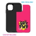 thumbnail image 2 of DistinctInk Custom SKIN / DECAL compatible with OtterBox Defender for iPhone 11 (6.1" Screen) - Girl Power - GRL PWR - Pink Yellow Black, 2 of 5