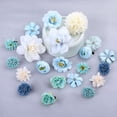 thumbnail image 1 of Paquete de 21 pinzas para el pelo de flores artificiales para boda, fiesta de graduación, decoración para el cabello para mujeres y niños, 1 of 5
