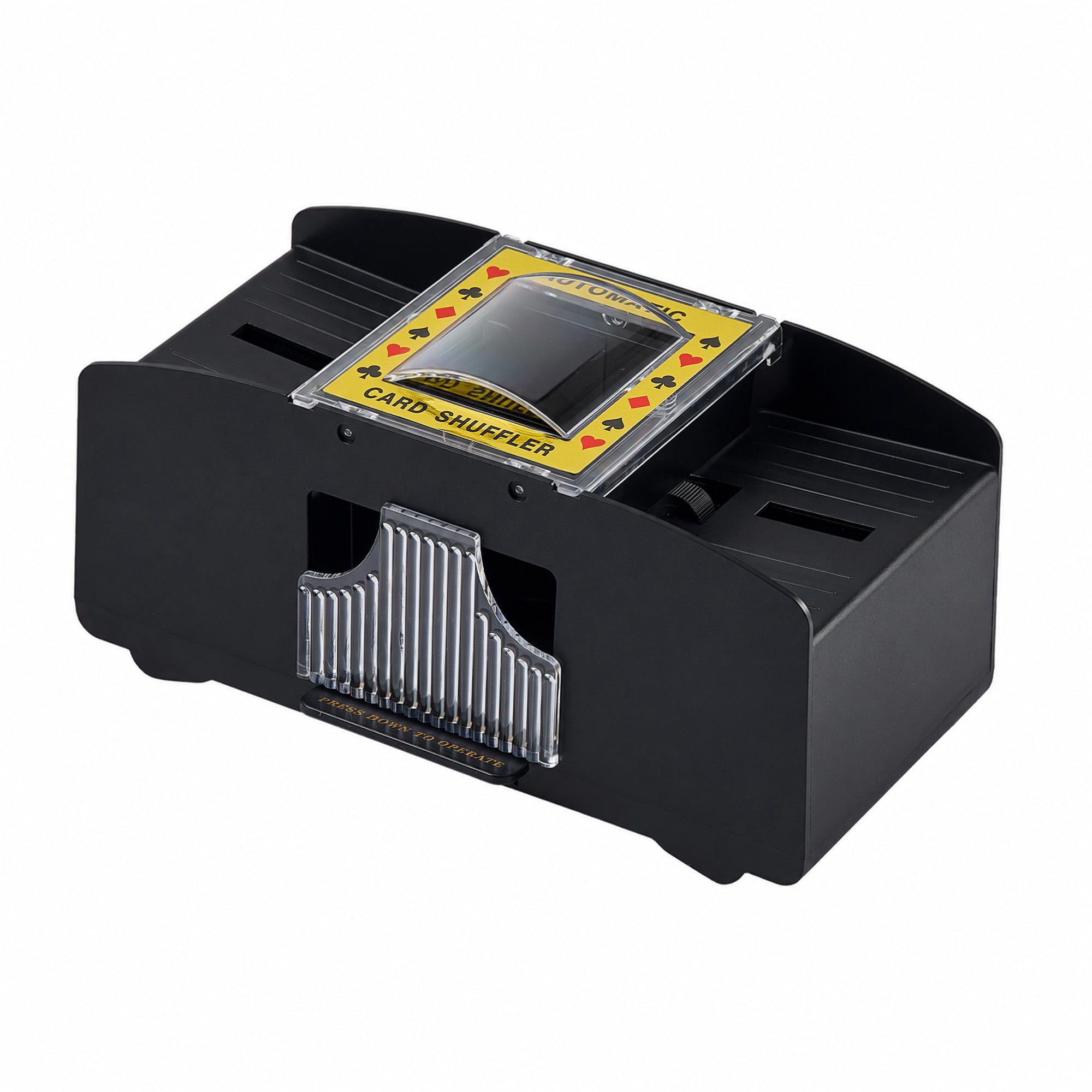 Automatic Card Shuffler 2 Deck,Battery-Operated Electric Poker Shuffler, For Home Card Game, Travel, 4 Batteries Included, Age Group 18+