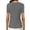 a-250Grey46, variant on Womens Solid Color V Neck Short Sleeve Fitted Soft Stretchy Ribbed Knit Basic Crop Top With Built In Bra For Casual Daily Wear Red L