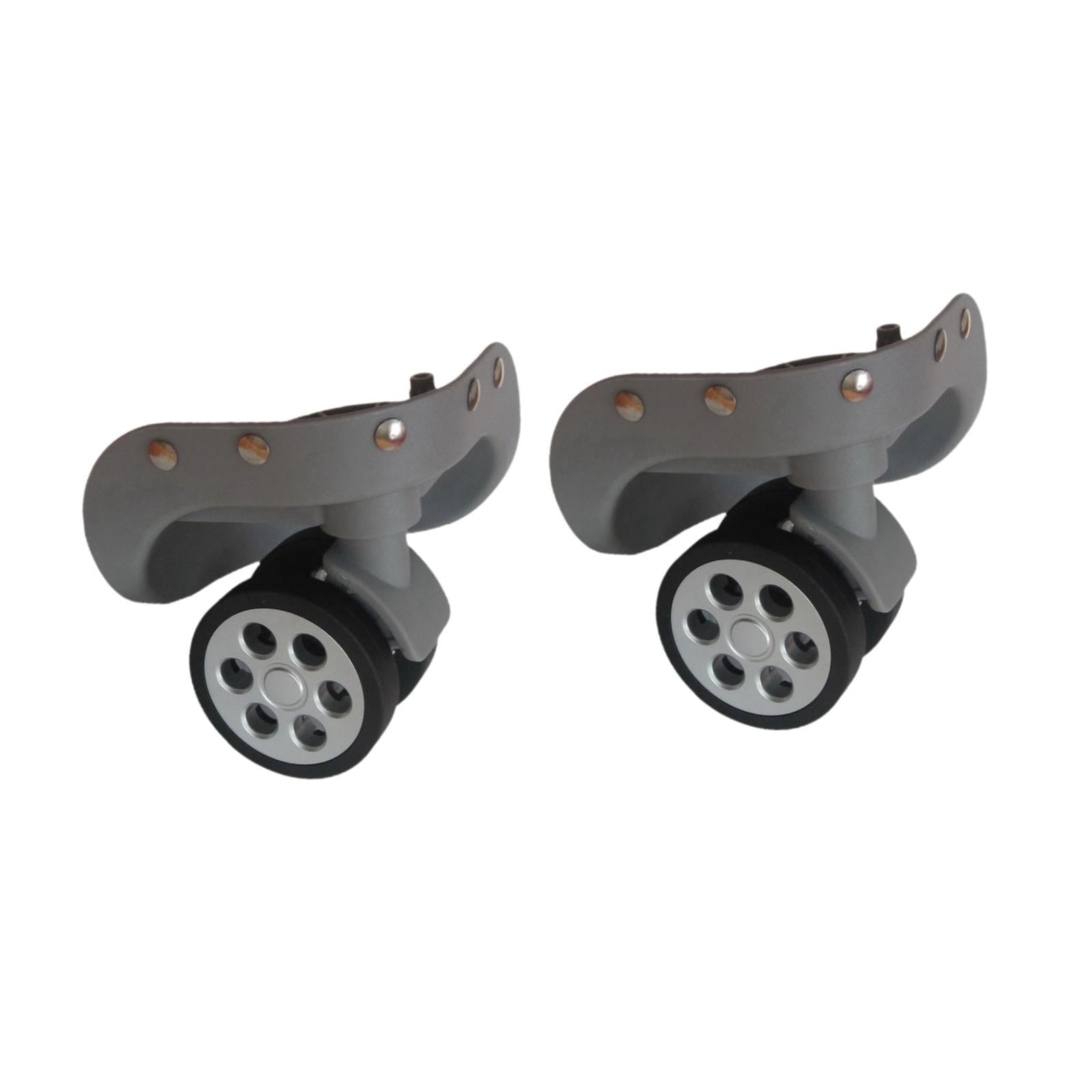 2 Pieces Luggage Wheels Suitcase Wheels Repair Parts 360 Swivel for Travel Luggage Trolley Cases