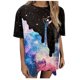 thumbnail image 2 of Puntoco Blusa de manga corta casual con estampado de mangas caídas vintage para mujer Puntoco Puntoco-2950, 2 of 9