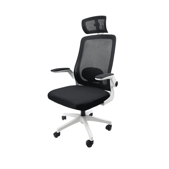 Silla De Escritorio Giratoria Ergonómica Con Soporte Lumbar Y Cabeza