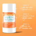 thumbnail image 2 of Breathe Naturals Deodorant - 24 Hour Freshness - Aluminum Free & Vegan - Made for Sensitive Skin - For Men, Women & Kids - 2.6 oz Stick - Made in the USA - (Orange Creamsicle), 2 of 10