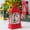 red, variant on KEINXS Battery Operated & Plug-in Musical Lighted Christmas Snow Spinning Water Glittering Snow Globe Lantern Home Decoration and Gift Santa Claus