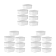 thumbnail image 2 of Injueey Recipiente de plástico para alimentos: transparente, fácil de localizar, sin BPA, conserva la frescura, frío y caliente, blanco Type1 NO1, 2 of 6