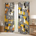thumbnail image 2 of Castle Fairy Cute Dachshund Dogs Black Out Curtains for Teens Boys Girls,Polka Dots Curtains Pack of 2 (42x63 Each),Kawaii Animal Pets Bedroom Curtains,Breathable Home Decor, 2 of 6