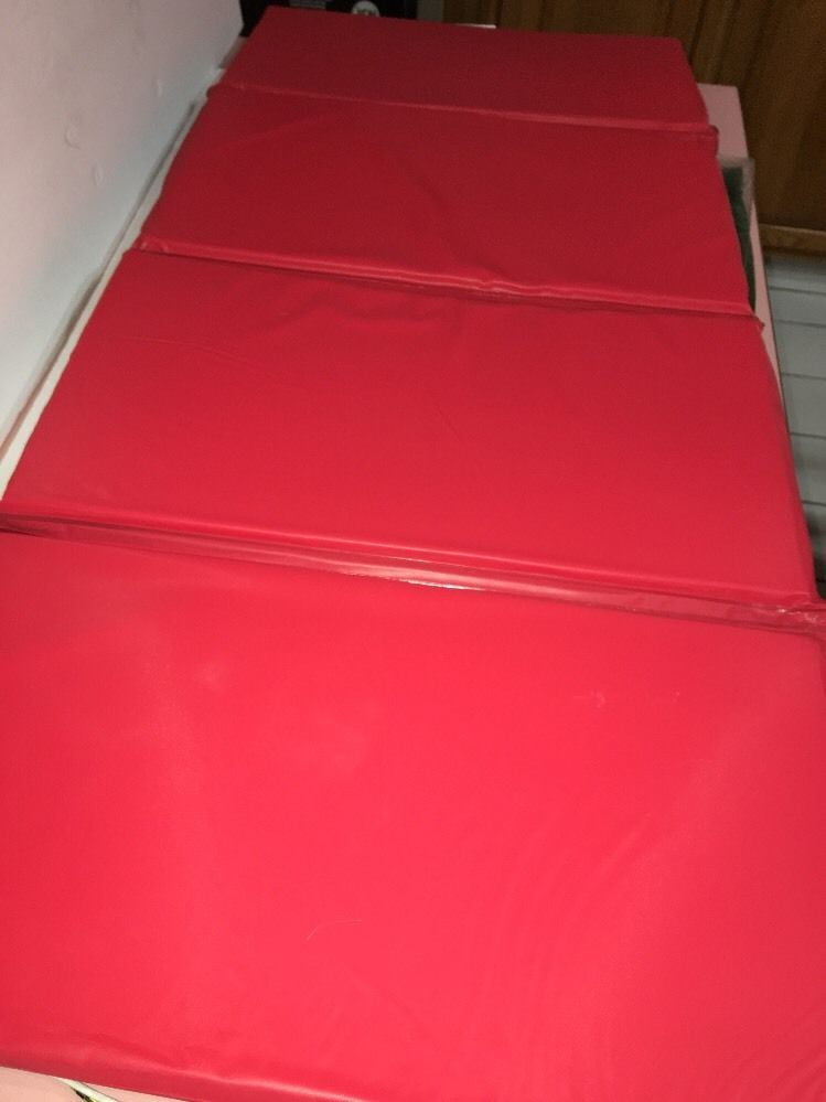 Child Nap Rest Sleep Mat Red Blue 1 2 X 19 X 45 Heat Sealed
