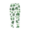 thumbnail image 2 of TaTaai Women St. Patrick's Day Random Print High Waist Capri Yoga Pants Skinny Stretchy Non See-through Machine Washable No Fading Holiday Sports Casual Daily Leggings Gift, 2 of 5