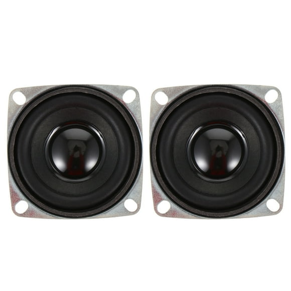 CIMAXIC 2pcs DIY Audio Magnetic Full Frequency Speaker 4 Euro WPU Square Speaker,2.09"X2.09"X1.06"