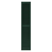 Builders Edge 12W in. Louvered Vinyl Shutter Pair