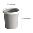 thumbnail image 3 of Hmsavn Kitchen Gadgets Trash Can Bathroom Garbage Storage Bucket Living Room Plastic Trash Can Pressure Ring Garbage Basket Office Paper Kitchen Essentials, 3 of 8
