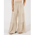 thumbnail image 5 of a.Jesdani Women Plus Size Wide Leg Pants Elastic waist Casual Trousers Flowy Pants m-4x, 5 of 7