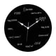 thumbnail image 3 of Reloj de pared de ecuaciones matemáticas, relojes de tiempo que no hacen tictac, reloj redondo de tablero negro de matemáticas creativas para aula, 3 of 9