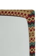 thumbnail image 2 of Ambesonne Ethnic Fitted Sheet, Aztec Line Pattern, Queen Size, Turquoise Burgundy, 2 of 2