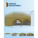 thumbnail image 5 of Historyli Tienda de campaña plegable de 10 x 20 pies, resistente, impermeable, con 3 alturas ajustables, color caqui, 5 of 7
