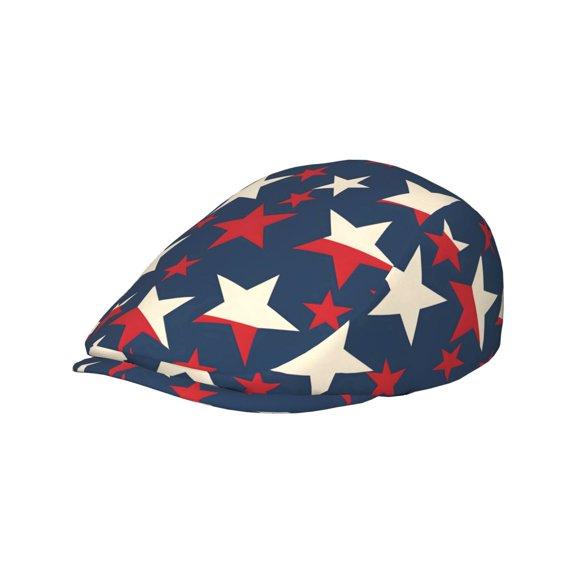 Men'S And Women'S Forward Hats Fit To The Head With An Adjustable Curved Brim Design With A Sweat-Absorbing Band Around The Inside Independence Day Theme Star (1)