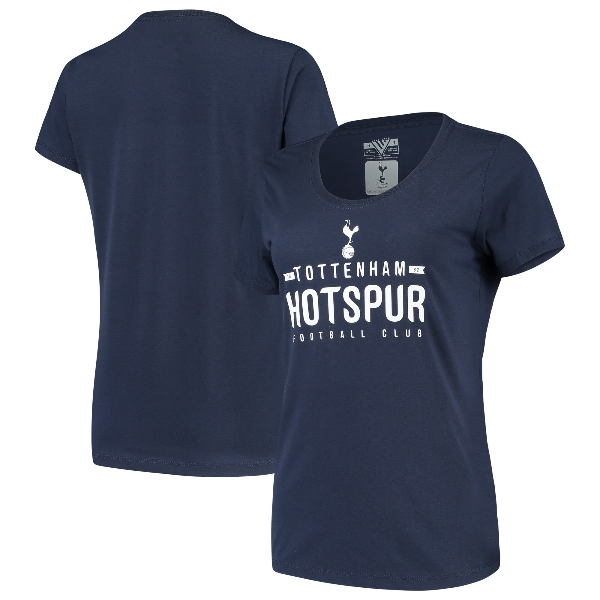 Tottenham Hotspur Levelwear Women's Daily Midfield T-Shirt - Navy ...