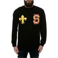 thumbnail image 1 of Camiseta Gráfica Hombre Black Scale The Saint Varsity LS Negro Grande, 1 of 1