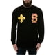 thumbnail image 1 of Camiseta Gráfica Hombre Black Scale The Saint Varsity LS Negro Grande, 1 of 1