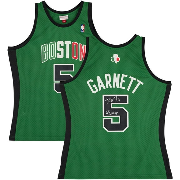 Kevin Garnett Boston Celtics Autographed Mitchell & Ness Green 2007-08 Italy Swingman Jersey with "08 NBA Champ" Inscription - Fanatics Authentic Certified