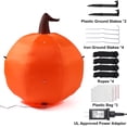 thumbnail image 4 of Decoración inflable de Halloween Sizonjoy con diseño de calabaza de 1,2 m con LED, 4 of 7