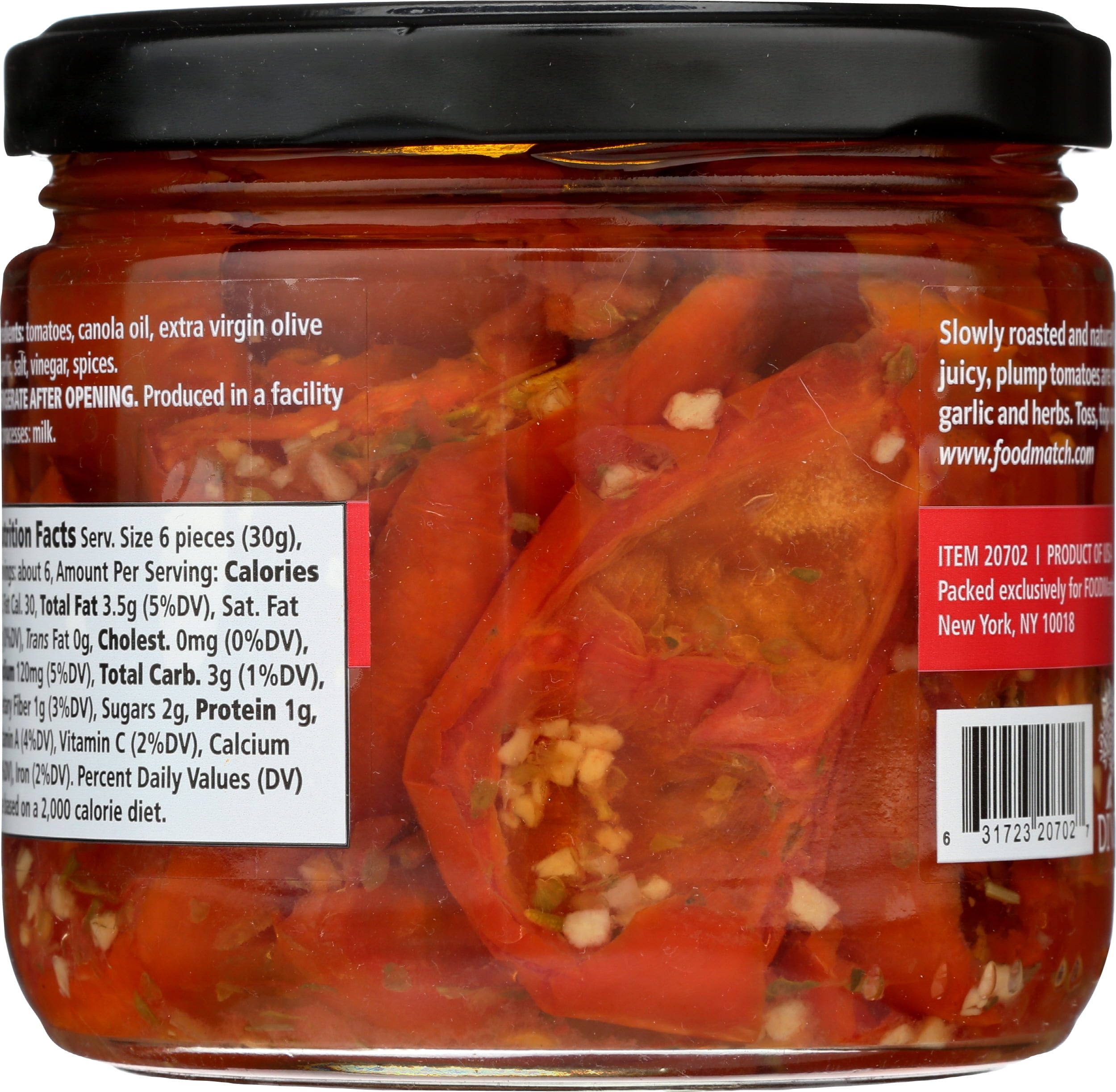 Pack of 6, Divina Roasted Red Tomatoes, 10 oz