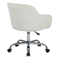 thumbnail image 3 of Scranton & Co Velvet Fabric Office Chair in Oyster, 3 of 3
