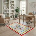 thumbnail image 2 of ODIKA Classroom Pencil Schoolgirl Tossed Polka Dot School Abstract for Playroom, Bedroom, Reading Nook, Pet Friendly & Kids Safe Play, 2 of 7