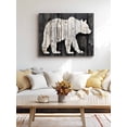 thumbnail image 4 of White Brown Bear Wall Art for Living Room,Canvas Picture Wall Decor for Bathroom Bedroom,Farmhouse Country Rustic Wooden Grain Painting Artwork for Office Kitchen Hallway Dining Room Decor 24"x32", 4 of 8