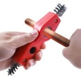 thumbnail image 5 of Juego de limpiador y escariador de tuberías de cobre 4 en 1, cepillo de tubos de cobre, cepillo de alambre interior y exterior para soldar y desbarbar, rojo, 5 of 5
