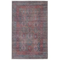 Rugs.com Sisu Collection Washable Rug – 3' x 5' Blue Flatweave Rug Perfect For Entryways, Kitchens, Breakfast Nooks, Accent Pieces