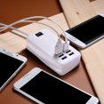thumbnail image 4 of EIGTHTAIL 6 USB Outlet Power Adapter Wall Charger 30W Fast Charging Station Hub Desktop for Phone Ipad White, 4 of 6