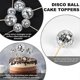 thumbnail image 3 of 24pcs Disco Ball Cupcake Toppers Happy Birthday Cake Topper Disco Ball Cake Picks Theme Cake Decor For Disco Theme Party, 3 of 5