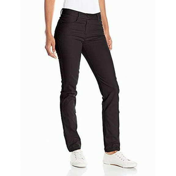 IZOD NEW Black Womens Size 5 Button-Front Casual Pants Stretch