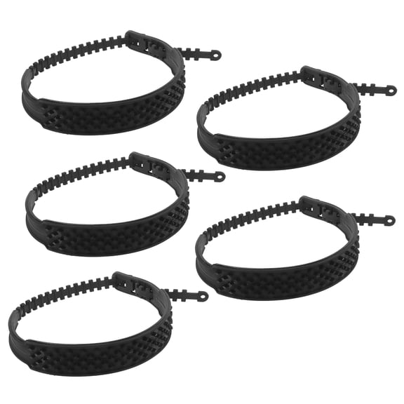 ADDHAT 5Pcs Car Snow Chains for Winter Driving and Icy Roads with Tpu Material