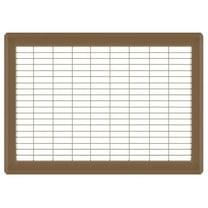 10in x 18in Imperial Brown Heavy Gauge Steel Floor Grille - Heating and Cooling Air Vent