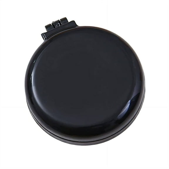 ACDANC Mini Hair Brush,Mini Hairbrush With Mirror Travel Brush,Folding Brush Scalp Brush,Quiet Dark