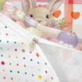 thumbnail image 4 of Erosebridal Cartoon Easter Eggs Kids Queen Duvet Cover Set,Kawaii Bunny Colorful Loves Pink Tulip Girls Bedding Reversible 3 Pieces,No Comforter, 4 of 6