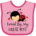 thumbnail image 3 of Inktastic Loved by My Great Aunt Boys or Girls Baby Bib, 3 of 4