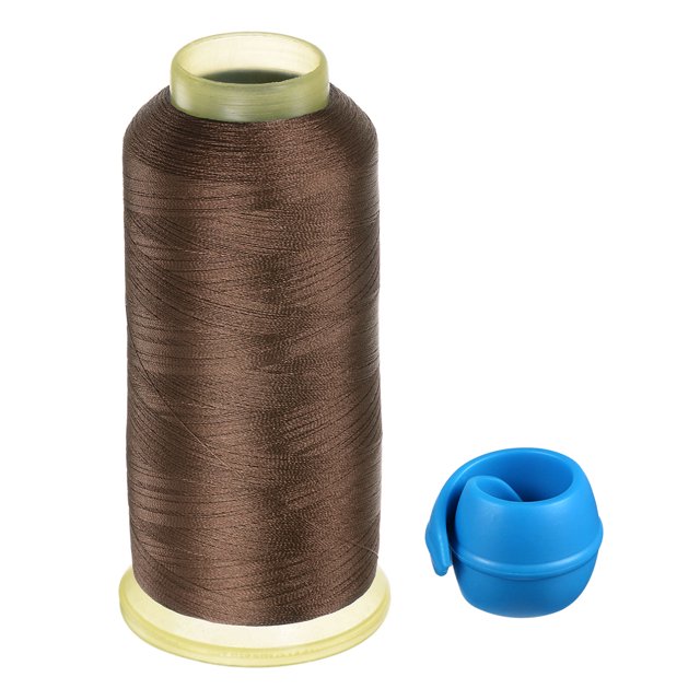 Unique Bargains Polyester Embroidery Thread Thread Spools Savers Kit, Dark Brown Blue