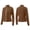 Brown, variant on Women's Athletic Jackets Lightweight Quick Dry UPF 50+ Full Zip Jackets for Running Hiking Yoga Golf Shirts,Light Purple (XXXL)