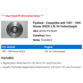 thumbnail image 2 of Flywheel - Compatible with 1987 - 1989 Nissan 300ZX 3.0L V6 Turbocharged 1988, 2 of 2