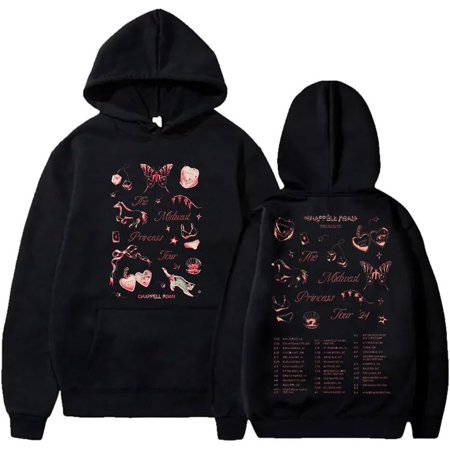 Chappell Roan Midwest Princess Tour 2024 Hoodie Merch Men Women's Long Sleeve Sweatshirt Harajuku Streetwear Pocket Clothes
