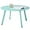 Mint Green, variant on Outdoor Side Table, Outdoor/Indoor Metal Steel Patio Coffee Table, Round Weather Resistant Anti-Rust (Black)