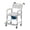 White, variant on 3-in-1 Bedside Commode Chair 350 lbs, Adjustable Height, Wide Seat, 7.5 Qt Bucket with Lid – Portable Toilet for Seniors & Elderly